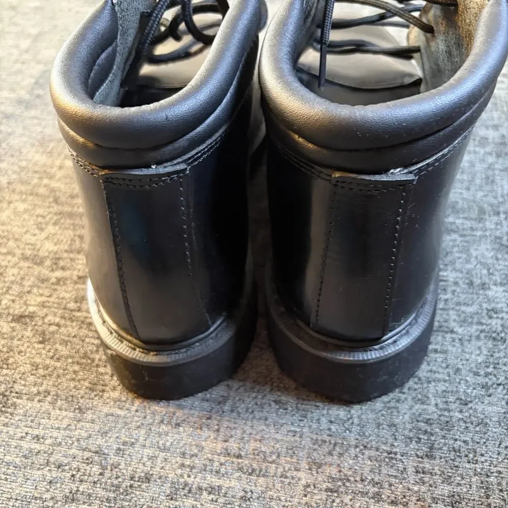 Rocky Dress Leather High Gloss Mens Size 10 Black Outdoor Lace Up Chukka Boots